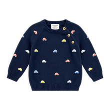 Load image into Gallery viewer, Mini Beetle Cars Embroidered Baby Sweater

