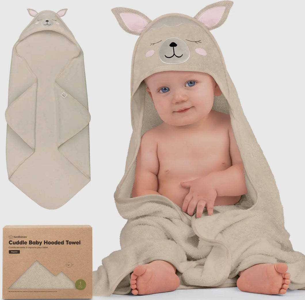 Cuddle Baby Hooded Towel- Alpaca