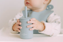 Load image into Gallery viewer, The Saturday Baby Silicone Straw Cup- Sage
