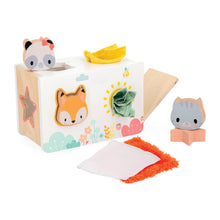 Load image into Gallery viewer, Janod - Pure Fabrics Shape Sorter Box
