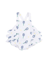 Load image into Gallery viewer, Ruffle Sunsuit - Tennis

