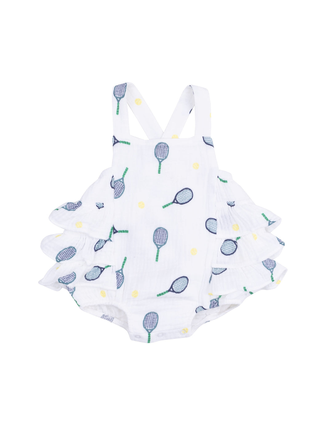 Ruffle Sunsuit - Tennis