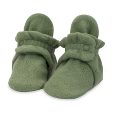 Load image into Gallery viewer, Cozie Fleece Baby Bootie - Olive
