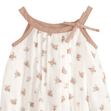 Load image into Gallery viewer, Tea Rose Floral Baby Romper + Headband
