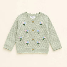 Load image into Gallery viewer, Baby Sweater Knit Cardigan- Sage Green
