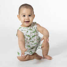 Load image into Gallery viewer, Crayon Alligators - Sleeveless Shortie Romper
