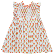 Load image into Gallery viewer, Girls Stevie Dress - Blue Dalhia
