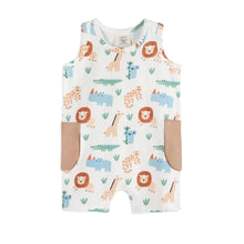 Load image into Gallery viewer, Safari Baby Shortie Romper
