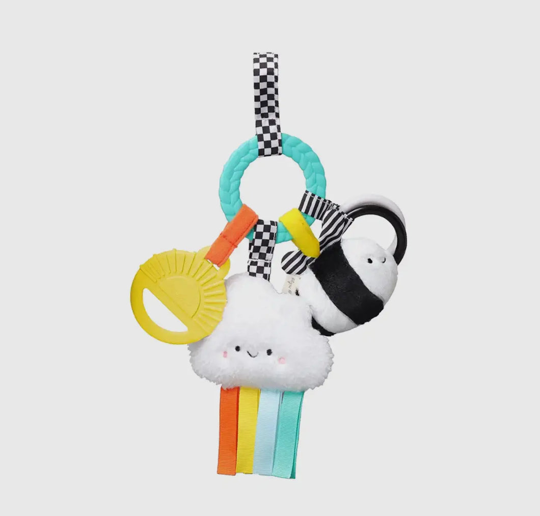 Bitzy Busy Ring Teething Activity Toy High Contrast Itzy Ritzy