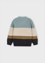 Load image into Gallery viewer, Boy Striped Knit Sweater- Glacier
