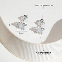 Load image into Gallery viewer, Star Sterling Silver Earrings
