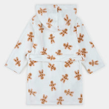 Load image into Gallery viewer, Gingerbread Print on Ivory Plush Robe
