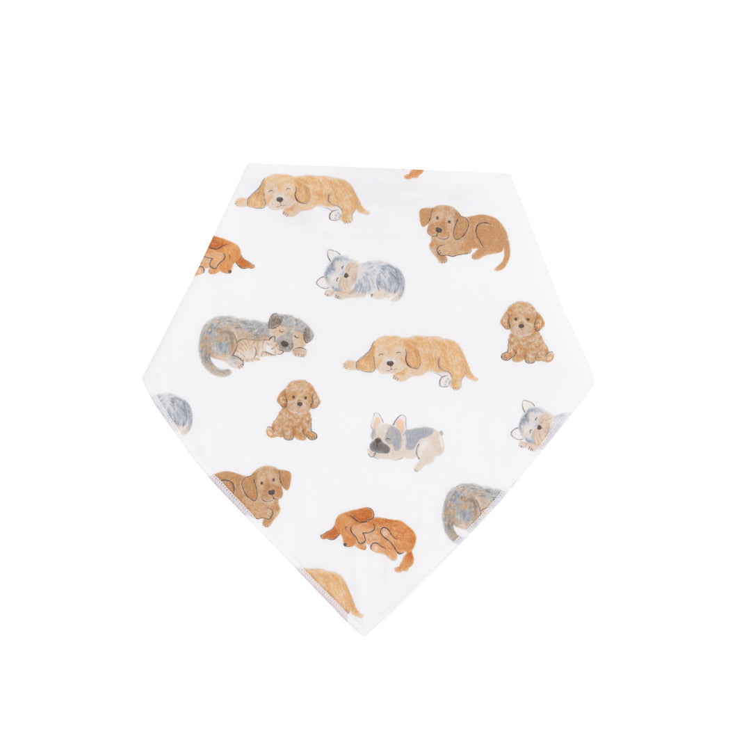 Bandana Bib-Napping Puppies  O/S