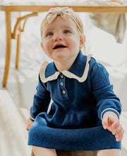 Load image into Gallery viewer, Adeline Ruffle Collar Baby Dress
