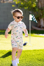 Load image into Gallery viewer, Baby Polo Romper- Palm Springs

