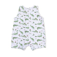 Load image into Gallery viewer, Crayon Alligators - Sleeveless Shortie Romper
