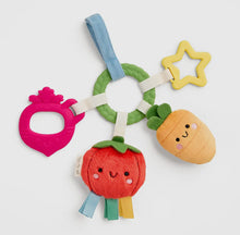 Load image into Gallery viewer, Bitzy Busy Ring Teething Activity Toy Veggie
