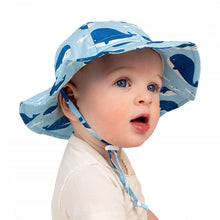 Load image into Gallery viewer, Cotton Floppy Hat - Blue Whale
