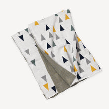 Load image into Gallery viewer, Organic Cotton Knit Blanket- Triangles
