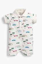 Load image into Gallery viewer, Baby Polo Romper- Palm Springs

