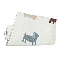 Load image into Gallery viewer, Organic Cotton Knit Blankets- Buddy Dog
