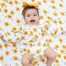 Load image into Gallery viewer, Baby Sunflower Classic Bubble with Peter Pan Collar
