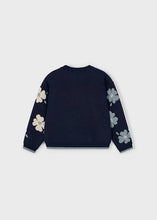 Load image into Gallery viewer, Girl Jacquard Sweater- Petroleum
