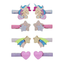 Load image into Gallery viewer, Unicornland salon hair clips
