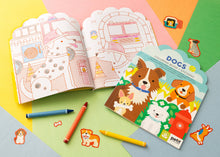 Load image into Gallery viewer, Coloring Book With Stickers: Dogs
