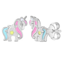 Load image into Gallery viewer, Unicorn Sterling Silver Earrings
