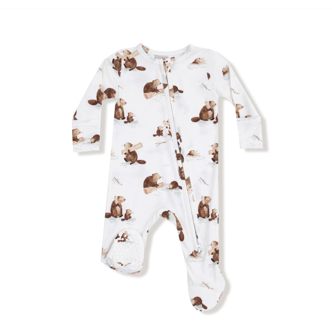 Baby Beavers - 2 Way Zipper Footie
