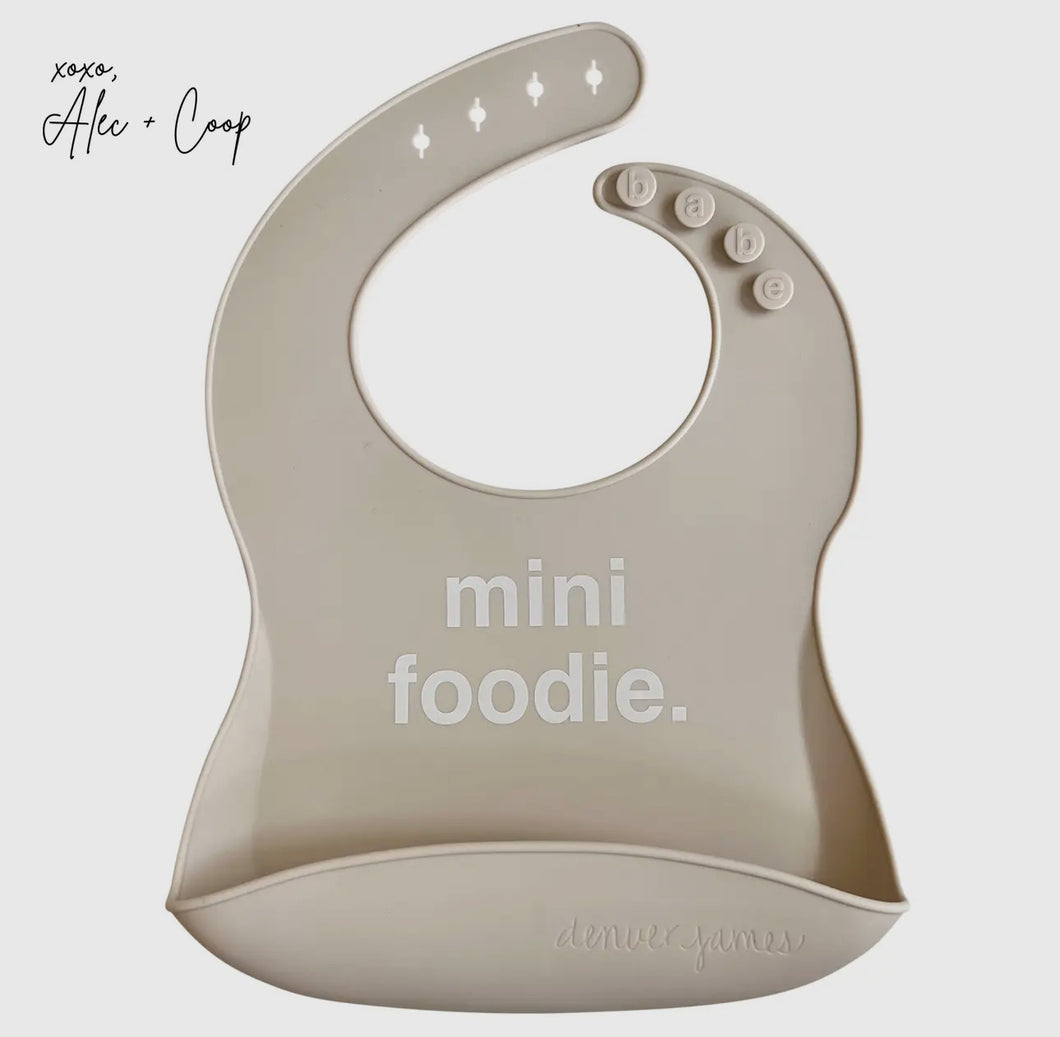 Silicone Bib - Mini Foodie