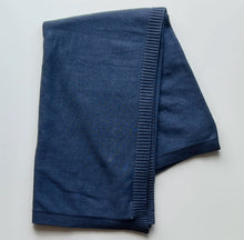 Load image into Gallery viewer, Organic Cotton Blanket- Dusty Blue
