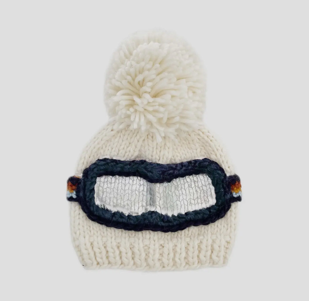 Ski Goggles Beanie, Retro