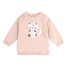 Load image into Gallery viewer, Furry Cat 3D Knit Baby Pullover
