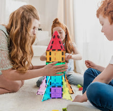 Load image into Gallery viewer, PicassoTiles 32pc Rocket Magnetic Tile Building Set
