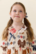 Load image into Gallery viewer, Girls Amara Dress Harvest Bows
