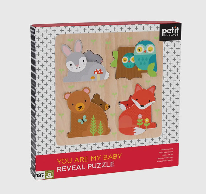 You Are My Baby Wooden Reveal Puzzle Petit Collage