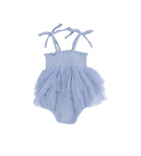Load image into Gallery viewer, Tutu Bubble - Solid Muslin Dusty Blue
