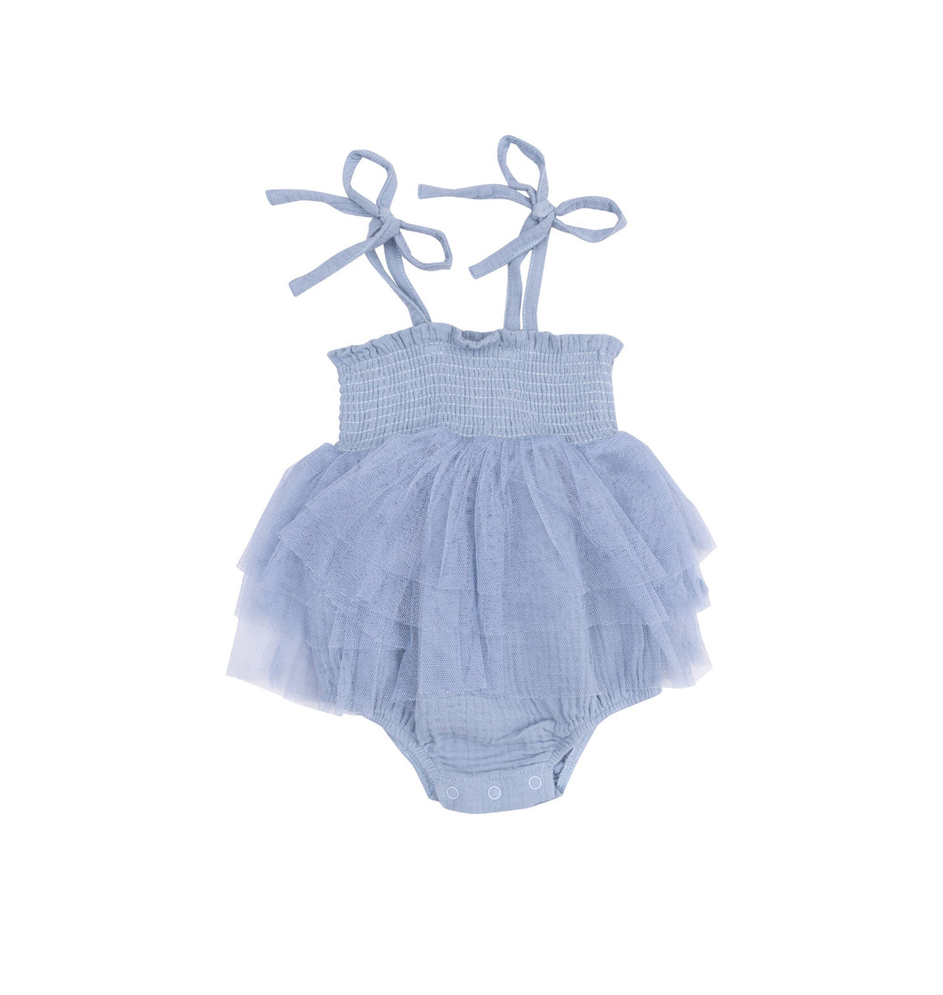 Tutu Bubble - Solid Muslin Dusty Blue
