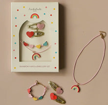 Load image into Gallery viewer, Vintage Rainbow Hair &amp; Jewellery Set
