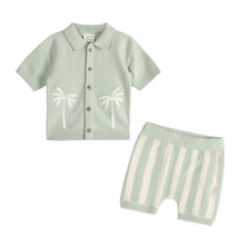 Load image into Gallery viewer, Palm Trees Embroidered Baby Sweater Set
