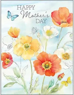 Mother's Day Greeting Card- Poppy Field Dimples Boutique