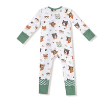 Load image into Gallery viewer, Woodland Animal Faces - 2 Way Zipper  Romper
