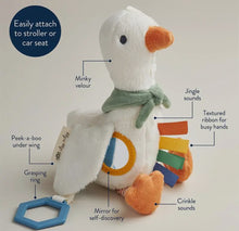 Load image into Gallery viewer, Bitzy Traveler Developmental Sensory Toy- Gracie the Goose
