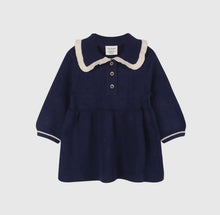 Load image into Gallery viewer, Adeline Ruffle Collar Baby Dress
