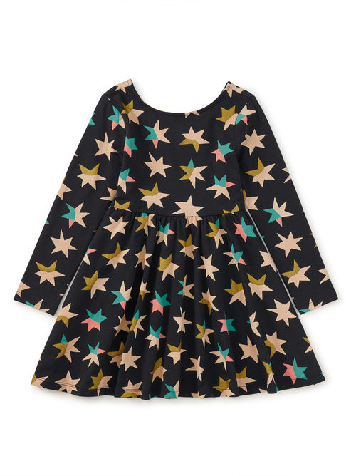 Printed Ballet Dress-  Metallic Stars
