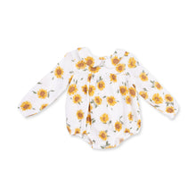 Load image into Gallery viewer, Baby Sunflower Classic Bubble with Peter Pan Collar
