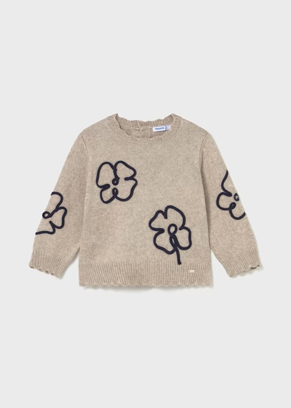 Soft Knit Sweater- Heather Toffee