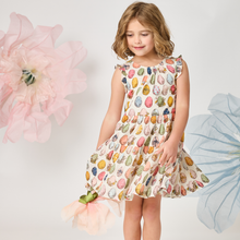 Load image into Gallery viewer, Girls Eloise Ruffle Dress- Multi Eggs
